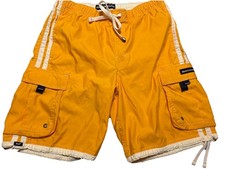 Vintage Abercrombie  Fitch Board Shorts Men's L Cargo Swim Trunks Lined Y2K
