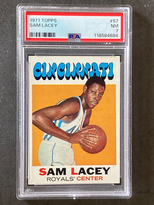 1971 Topps #57 Sam Lacey PSA 7