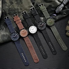 Military Watch Army Durable Water Proof Luminous 24Hours Dial Nylon Strap USA