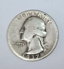 1937 P Washington Quarter Dollar 90% Silver 25 Cents Constitutional Silver #M116