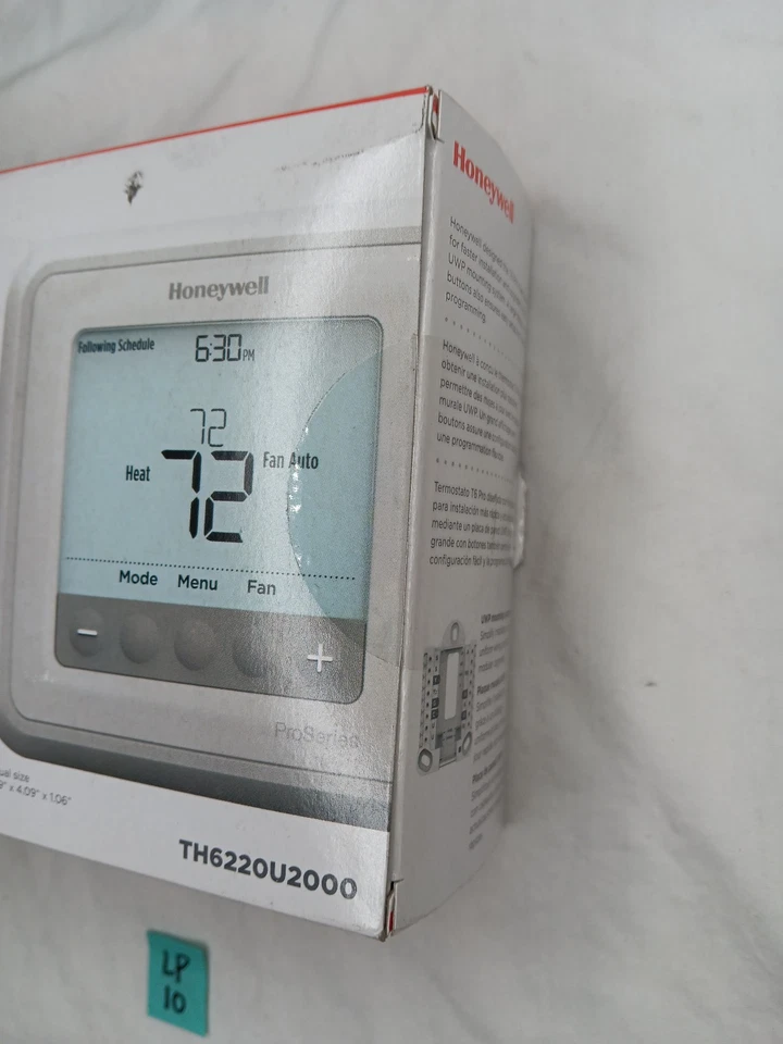 Honeywell *CONTRACTOR BRANDED - see pics* T6 PRO TH6220U2000 Thermostat - Image 2 of 4