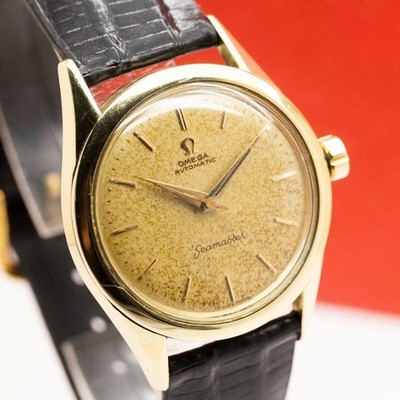 1956's OMEGA Seamaster 2802-8 SC Cal. 471 Gold Plated Automatic Unisex Watch