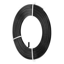 1-Pack 3mm Wide x 16.4ft/5m Bendable Flat Aluminum Wire Black 