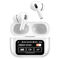 Touchscreen Bluetooth Earbuds with Full-Color Display, AI Interaction.