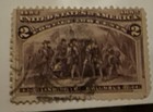 U.S. Stamp (circa 1893) Columbian Exposition - 2¢ Landing of Columbus - SC# 231 — photo 1