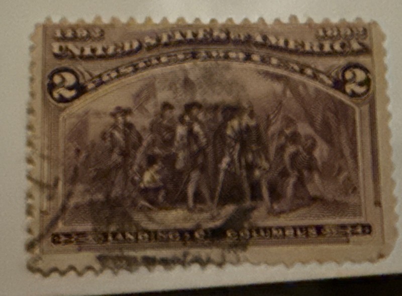 U.S. Stamp (circa 1893) Columbian Exposition - 2¢ Landing of Columbus - SC# 231
