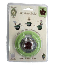 2010 Epiphany Crafts Button Studio Tool BST-07 Flower 20 design custom buttons
