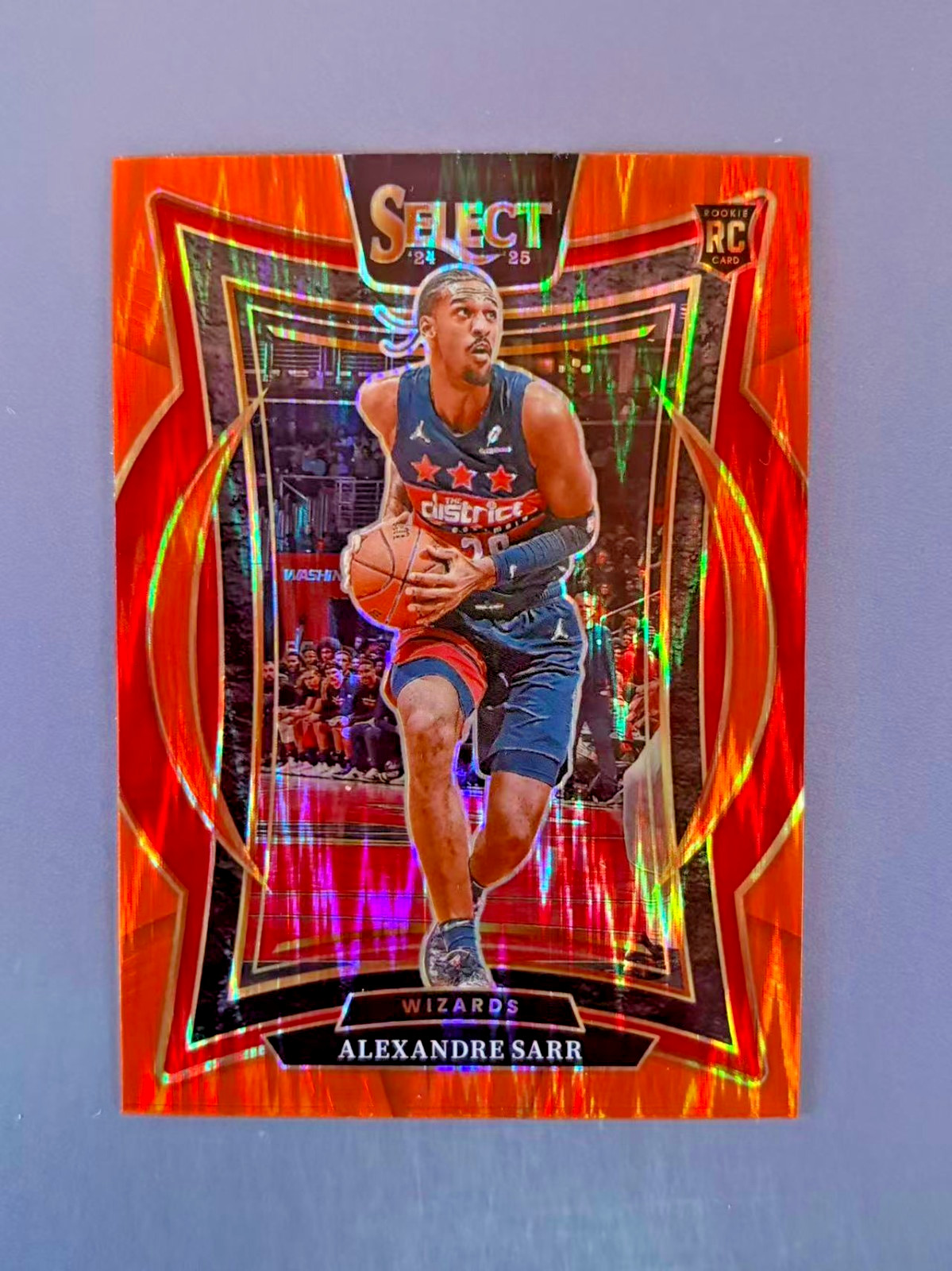 Alexandre Sarr 2024-25 Panini Select Concourse Orange Flash Prizm RC #73