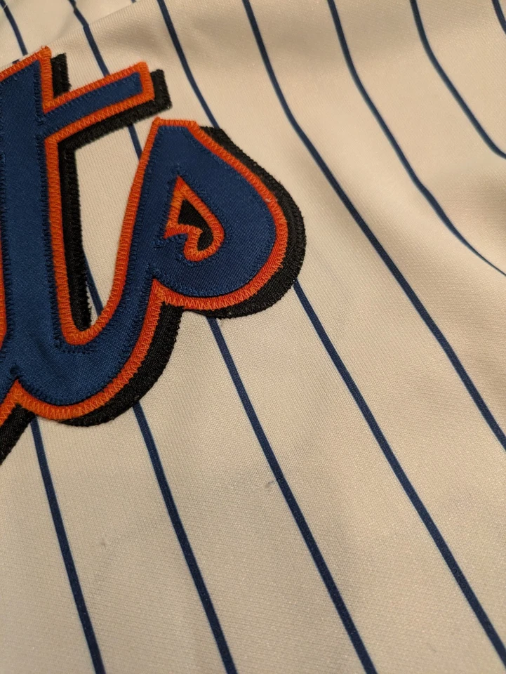 Camiseta masculina vintage Y2K Majestic New York Mets Johan Santana feita nos EUA 3XL - Imagem 3 de 4