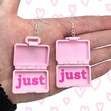 Just in Case Earrings 3D Printed Funny Jewelry