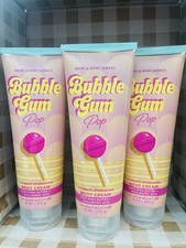3 NEW BATH  BODY WORKS BUBBLE GUM POP ULTIMATE HYDRATION CREAM LOTION 8 OZ SHEA