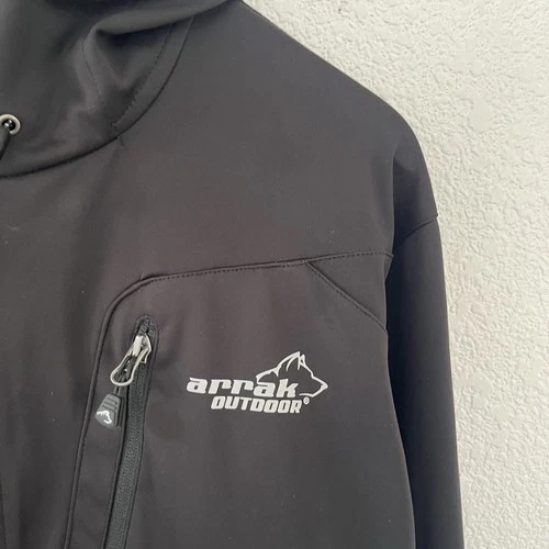 Arrak Outdoor AKKA Mens XL Softshell Jacket WP-3000 Black Sweden image 4