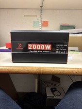 2000 Watt Pure Sine Wave Inverter 12V DC to 110V/120V AC Converter for 2000W-1