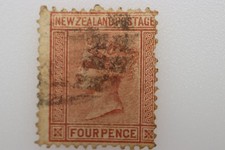 New Zealand Scott 54 4d Queen Victoria Used Stamp