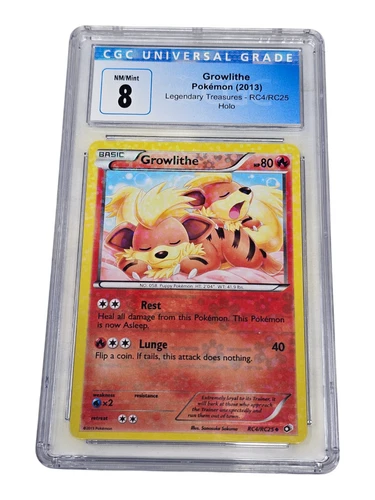 Growlithe RC4/RC25 Legendary Treasures Holo CGC 8 NM/Mint 5206