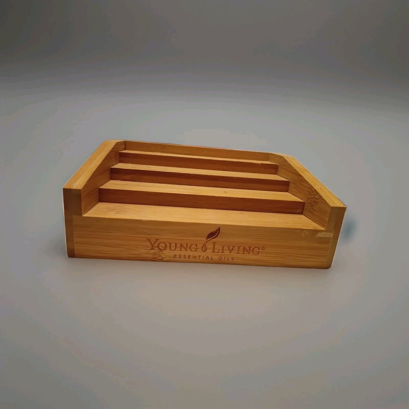 Organize your oils! Young Living Essential Oils 4 Tier Bamboo Display Stand
