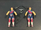 gi joe lot figure 1985 Xamot & Tomax Twins 100% complete No Cracked Elbows Mint