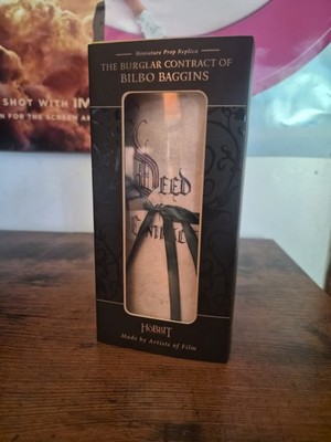 Weta Workshop The Hobbit 3:4 Scale  The Burglars Contract Of Bilbo Baggins