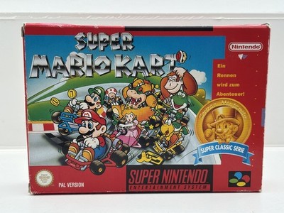 Super Nintendo SNES Super Mario Kart 1992 PAL Cib Ovp Komplett mit Anleitung
