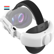 KIWI design SPC Elite Strap mit Akku Kompatibel mit Meta Quest 3S 3