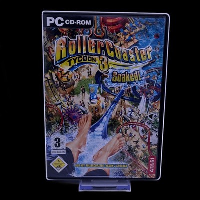 RollerCoaster Tycoon 3 Soaked! - PC - In OVP - PAL - deutsch - Gebraucht