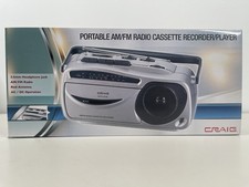Craig CD6911 Portable Cassette Player/Recorder with AM/FM Radio NIB