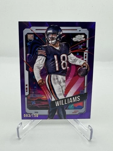 2024 Topps Cosmic Chrome Caleb Williams Rookie Purple Nebula /150 RC BEARS