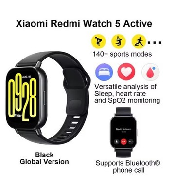 Xiaomi Redmi Watch 5 Active Smartwatch Bluetooth 5.3 2'' LCD Fitnesstracker