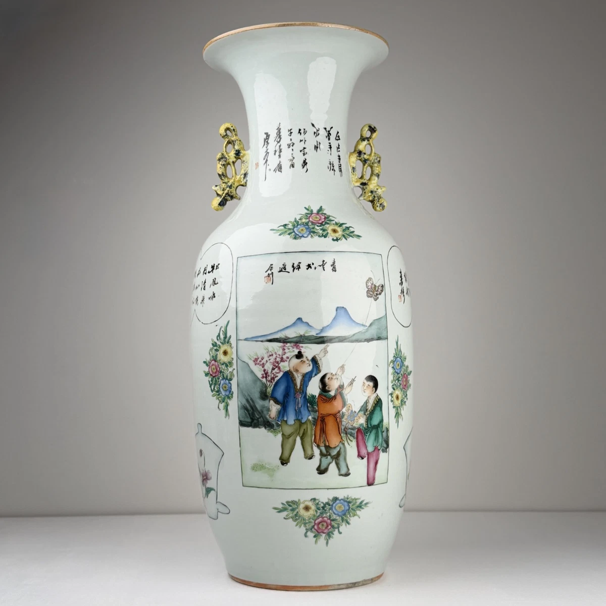 陶瓷多色1900-1940 中国古董花瓶| eBay