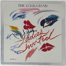The J. Geils Band Signed Autograph Ladies Invited Vinyl Record LP by 3 JSA COA