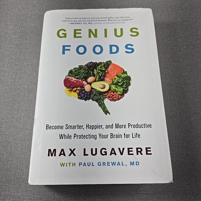 Genius Food by Max Lugavere Hardcover Book Dust Jacket