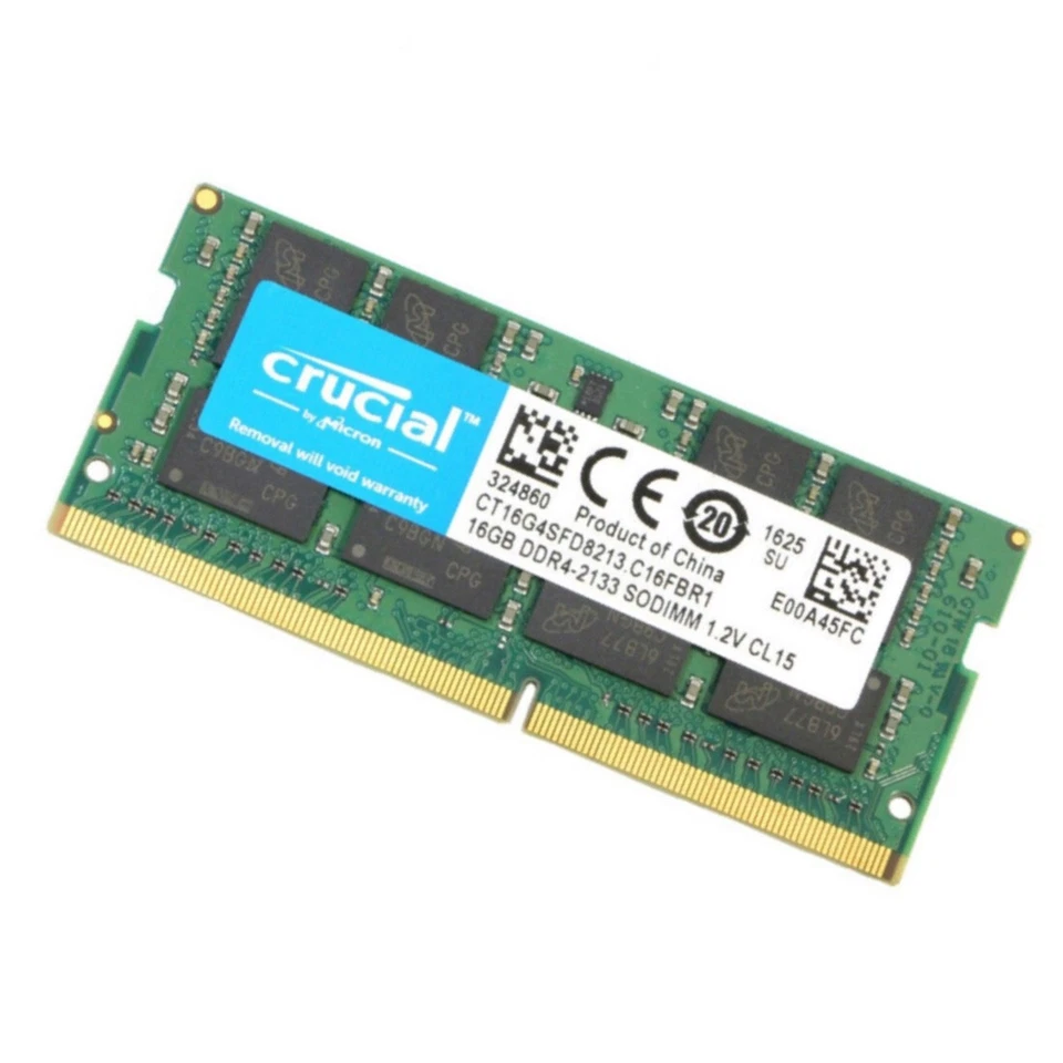 NEW Crucial 64GB (4X16GB) DDR4 2133MHz PC4-17000 SODIMM Memory Ram CT16G4SFD8213 - Image 2 of 4