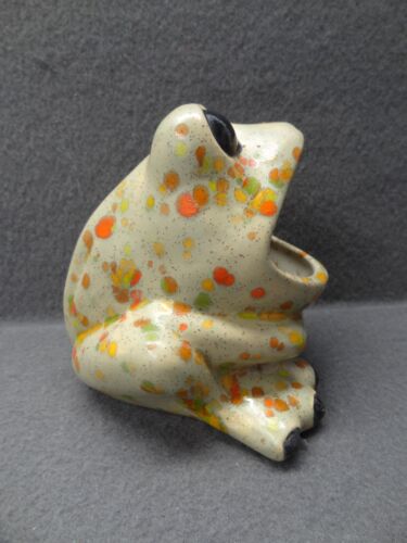 Porta spugna cucina rana maculato vintage MCM ceramica anni 70 bocca retrò - Foto 3 di 8