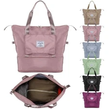 Womens Travel Folding Bags Waterproof Tote Duffle Bag Handbag Large Capacity