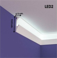 Coving Cornice Moulding Led Type Xps Material Wall & Ceiling Not Plaster LED2