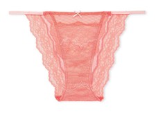 New w/ Tag - Victoria's Secret Dream Angels Lace  Mesh String Bikini -Orange- S