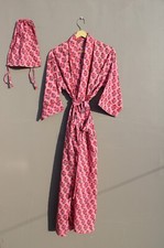 Indian Block printed cotton kimono robe Bathrobe kimono bridesmaid gift for her.