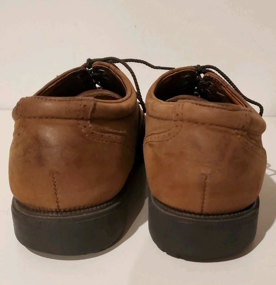 Nunn Bush 101082 Men\'s Sz‎ 9.5 Brown Leather Wing Tip Oxford Lace Up Shoes Nunn Bush Comfort Gel Mens9 Brown Leather Wing Tip Lace Up  main image 3