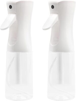 2 Pack Sprühflasche Haare, Continuous Water Spray Bottle For Hair, 200 ML 
