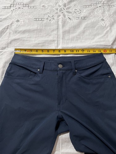 "Pantalón Lululemon ABC clásico Warpstreme 31"" azul talla 30" - Imagen 7 de 9