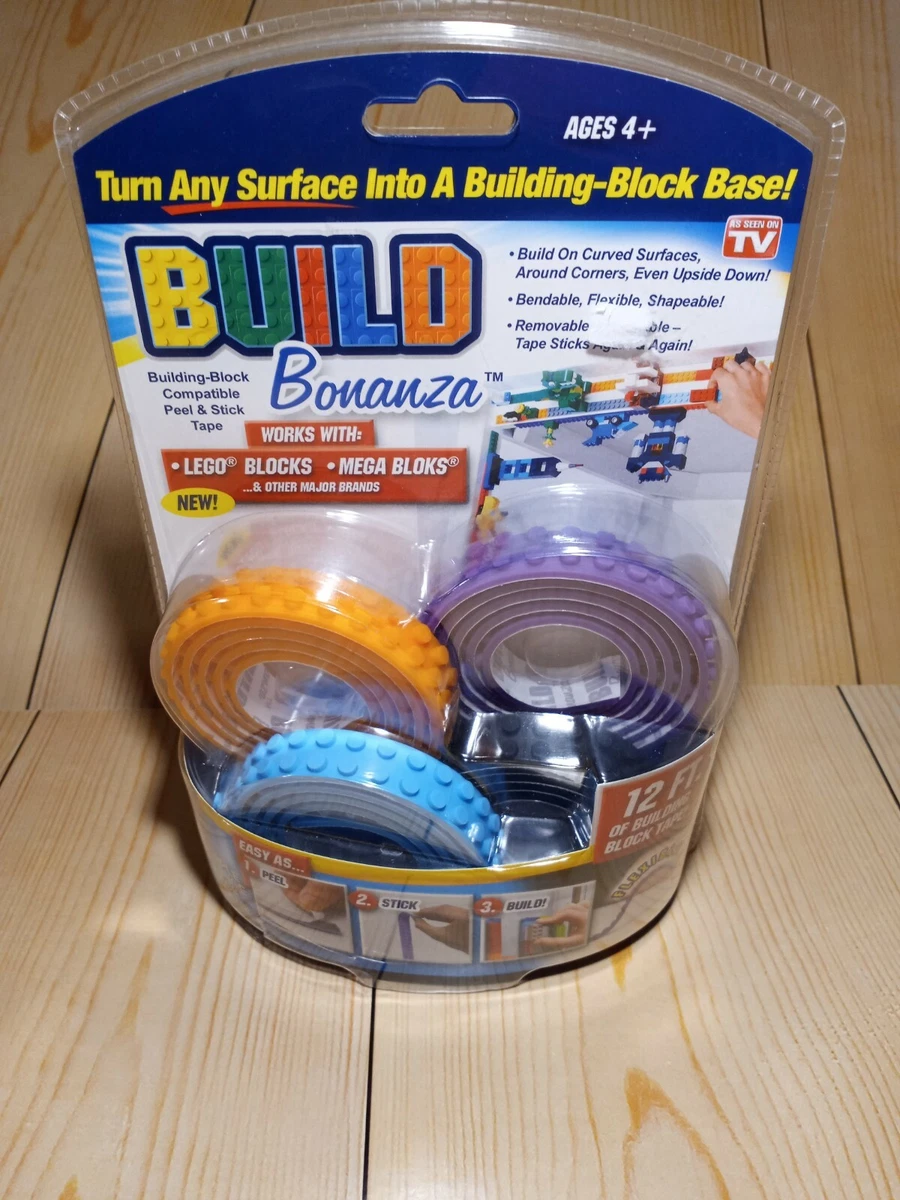 Build Bonanza Block Peel and Stick Tape Building For LEGO and Mega Blocks NEW