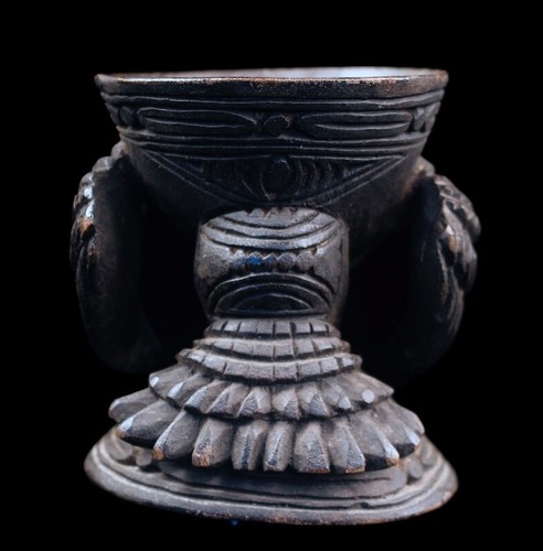 Mortier à betel, betelnut mortar, oceanic tribal art, traditional art, oceania - Picture 7 of 13