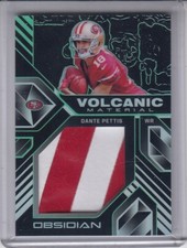 DANTE PETTIS 2018 Obsidian Volcanic Materials Electric Etch Green 16/25 49ers