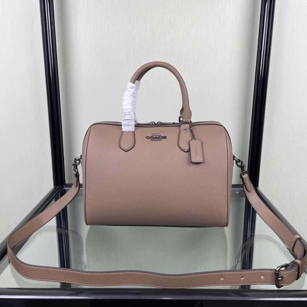 COACH Rowan Large Light Brown Satchel Bag CV960 New Outlet