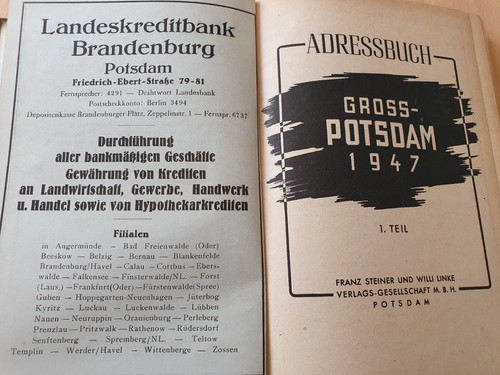 Adressbuch Potsdam 1947 - Picture 3 of 14