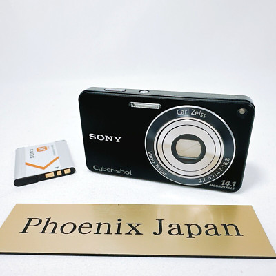 Sony Cyber-shot DSC-W350 14.1MP Digital Camera Black Japanese menu