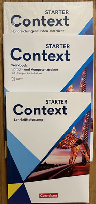 Context Starter Lehrbuch + Workbook + Lehrerhandreichung   alle Lösungen Eng Gym