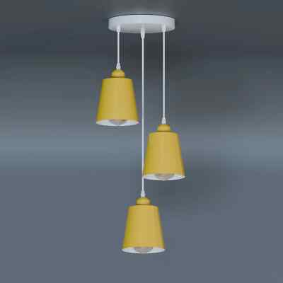 Moderne 3 Wege Pendelleuchte Decken Leuchte Industrial 3 Kopf Hänge Cluster Lampe