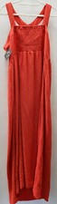 Ava & Viv Womens Maxi Sundress Elastic Bodice Red size X nwt