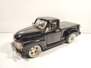 Jada Dub City 1951 Chevy Pickup Truck 1 24 Black White Interior Ebay